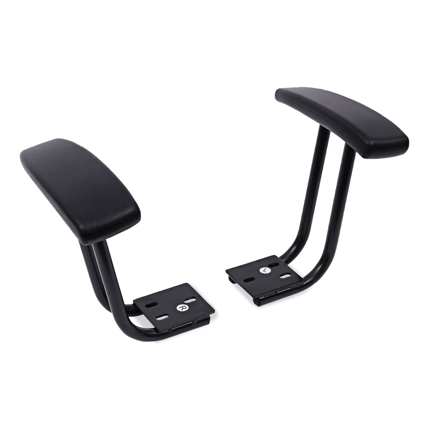 Alera® Fixed Height T Arms for Alera Essentia & Interval Series Office Chairs - Black (Set of 2) - Ergonomic Support for Home & Office Workspaces
