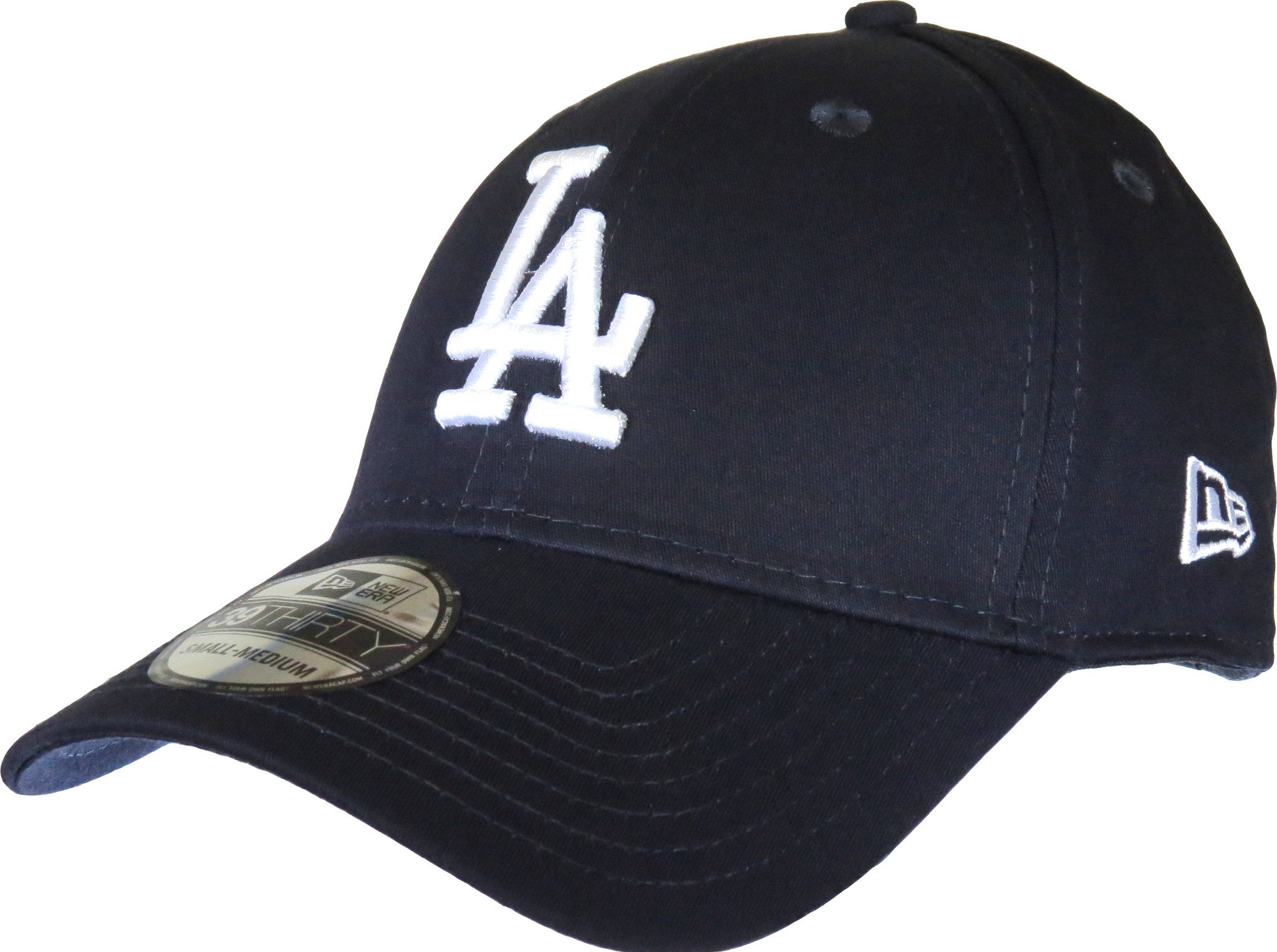 Los Angeles Dodgers New Era 39Thirty Stretch Fit Navy Baseball Cap - Official MLB Hat for Men & Women, Comfortable Adjustable Design for Sports, Casual Wear & Fan Gear