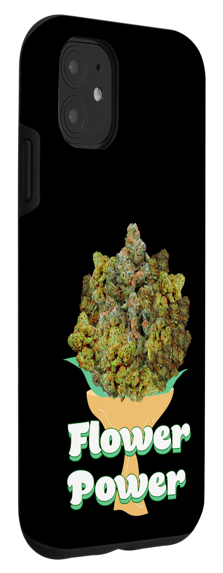 iPhone 11 Case with Flower Power Design - Mary Jane Cannabis Leaf Pattern - Protective Phone Cover for Weed & CBD Enthusiasts - Perfect for Stoner Lifestyle & 420 Celebrations
