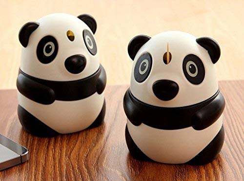 WOIWO 2 Pack Automatic Toothpick Dispenser - Cute Cartoon Design, Hand Press Plastic Toothpick Holder for Kitchen, Dining Table, Restaurant & Office Use