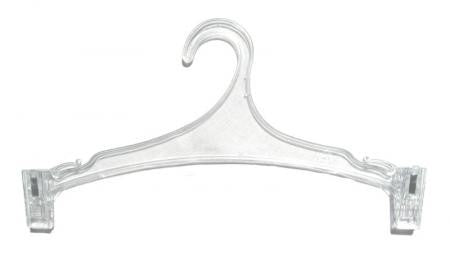Clear Plastic Hangers for Clothes - 50 Pack Slim Non-Slip Garment Hangers for Intimate Apparel, Lingerie, Bras & Delicate Clothing - Perfect for Closet Organization & Retail Display