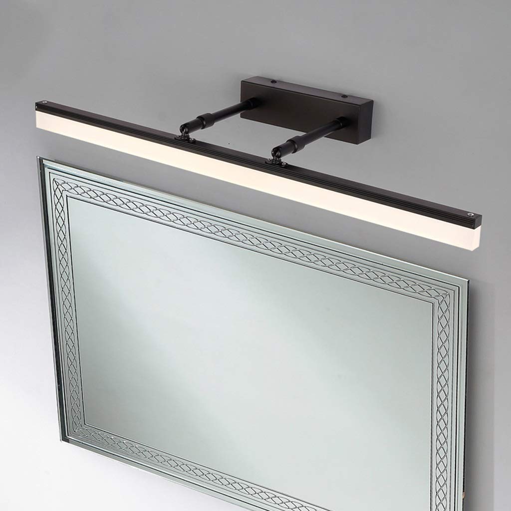 LED Mirror Light with Anti-Fog - Modern Minimalist Bathroom Wall Lamp for Makeup Vanity & Dressing Table - Black Home Decor Lighting for Bathroom Cabinets & Vanity Areas
