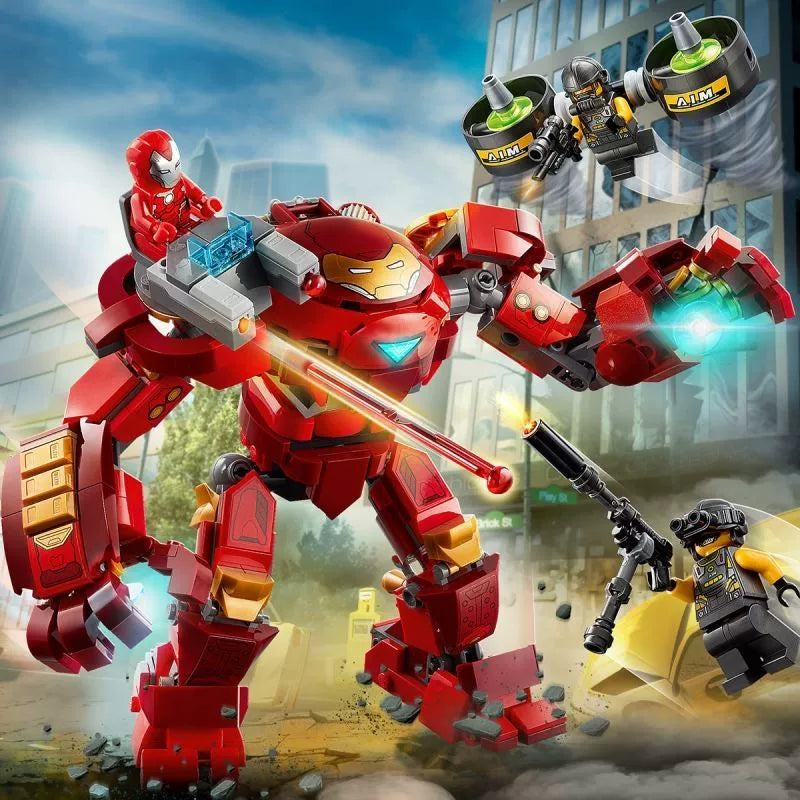 456-Piece Iron Man Hulkbuster Building Blocks Set - Superhero Toy for Kids & Collectors - Perfect for Marvel Fans, Birthday Gifts & Creative Play