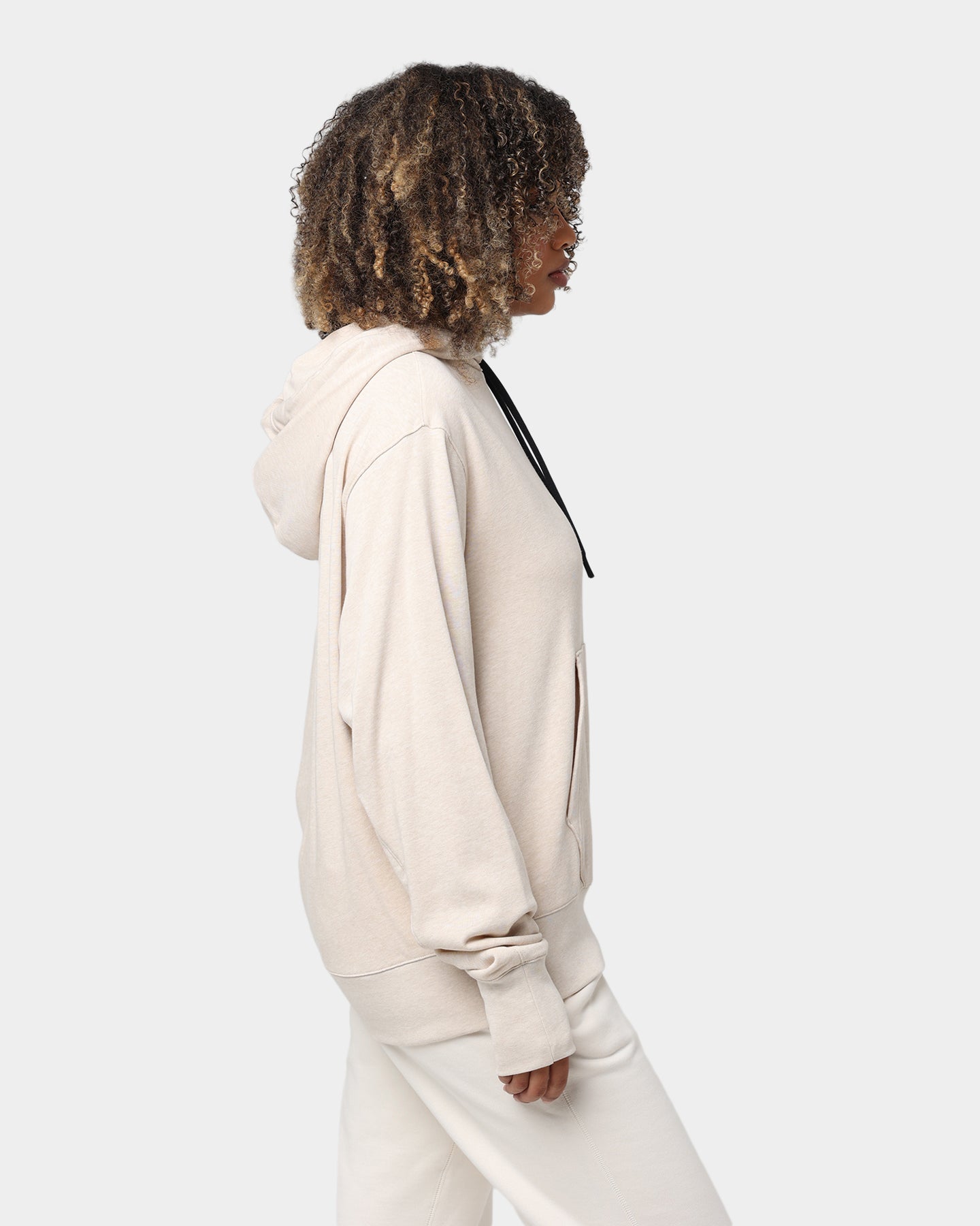 Adidas Botanically Dyed Hoodie - Eco-Friendly Cotton Pullover for Men & Women | Beige Melange Color | Perfect for Casual Wear, Gym & Outdoor Activities