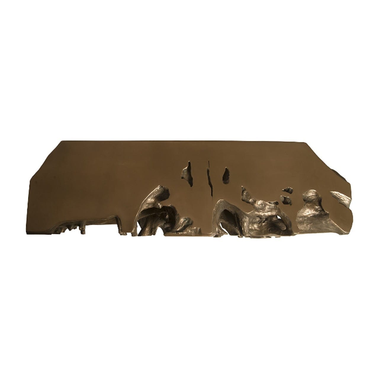 Bronze Cast Root Console Table - Elegant Entryway Furniture for Hallway, Living Room & Foyer Decor