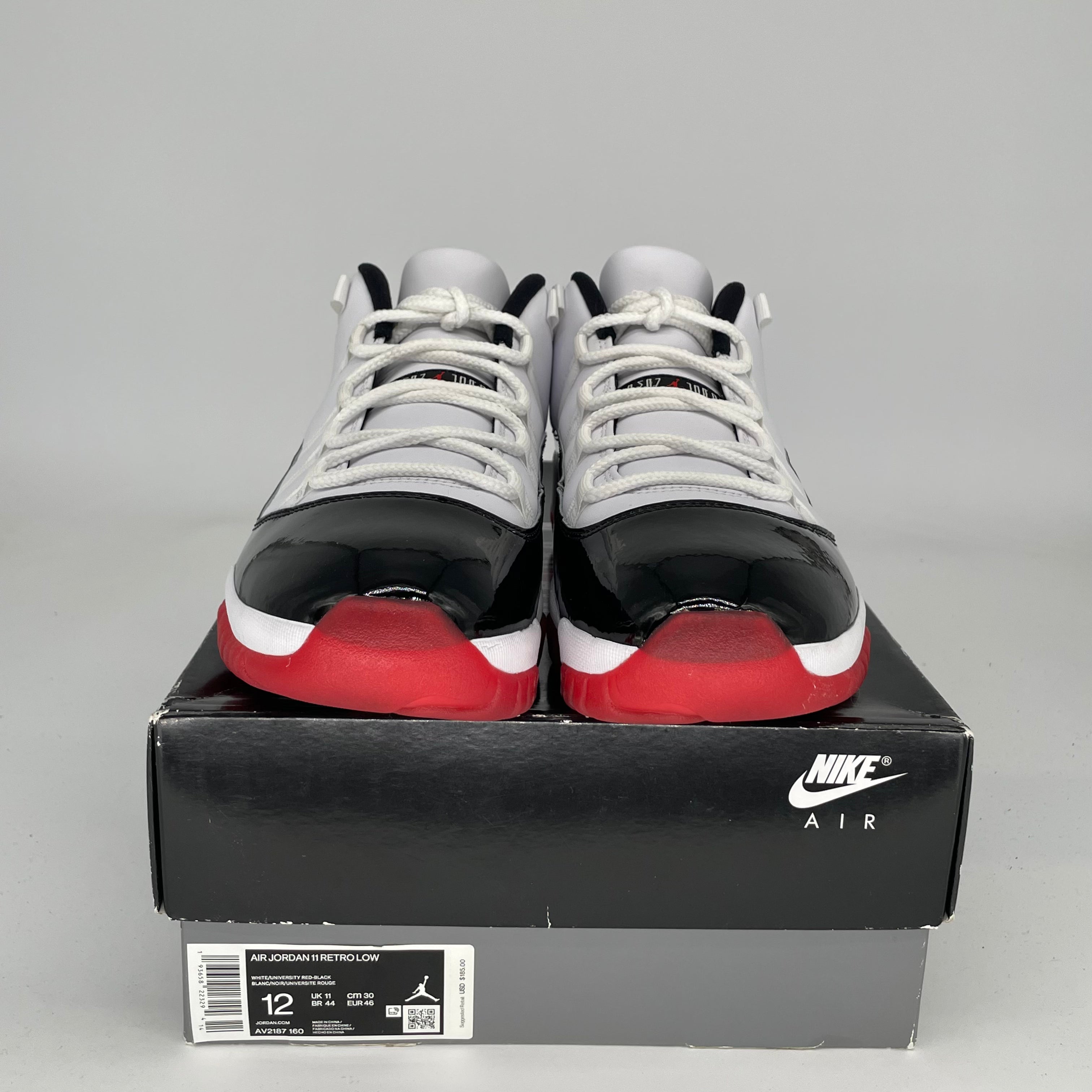 Air Jordan 11 Low Concord Bred Men's Basketball Shoes Size 12 (AV2187-160) - Perfect for Casual Wear, Street Style & Court Performance