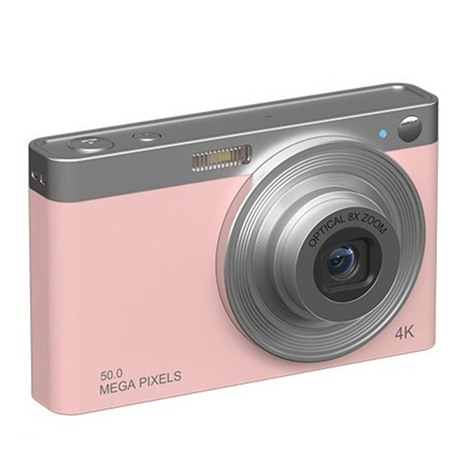 4K Ultra HD MZZYG Digital Video Camera - Lightweight Portable Retro Vlogging Camera with Beauty Filter, Compact Design for Travel & YouTube (C13 Pink)