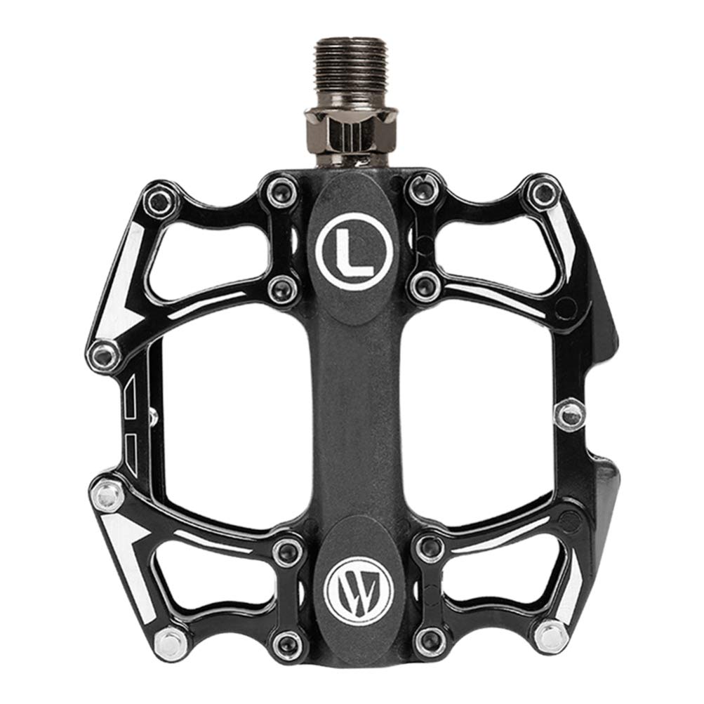 BESPORTBLE Universal Bike Pedals - MTB & Road Bike Pedal Replacement with Cleats, Platform Pedals for Mountain & Cycling Shoes - Ideal for Commuting, Trail Riding & Road Biking