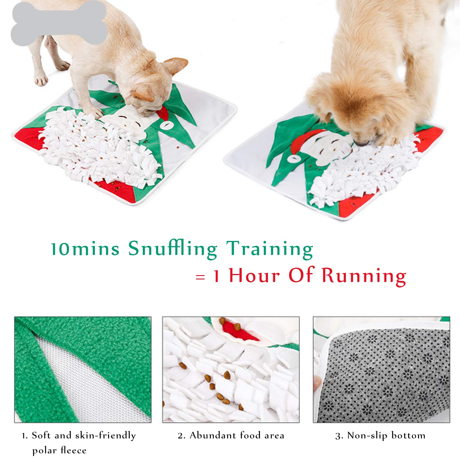 Durable Snuffle Mat for Dogs - Slow Feeding & Nosework Training Mat - Machine Washable Interactive Dog Toy for Small & Large Breeds - Perfect for Mealtime Enrichment & Mental Stimulation