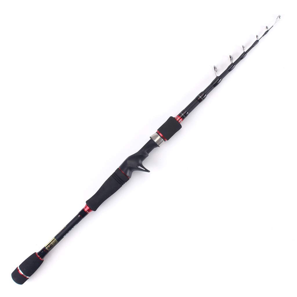 NYIKKO Telescopic Fishing Rod - Ultra Light Hard Universal Fishing Pole for Boat, Travel & Outdoor Use | Portable & Retractable | Gun Handle 2.4 Size | Perfect for Freshwater, Saltwater & Camping Trips
