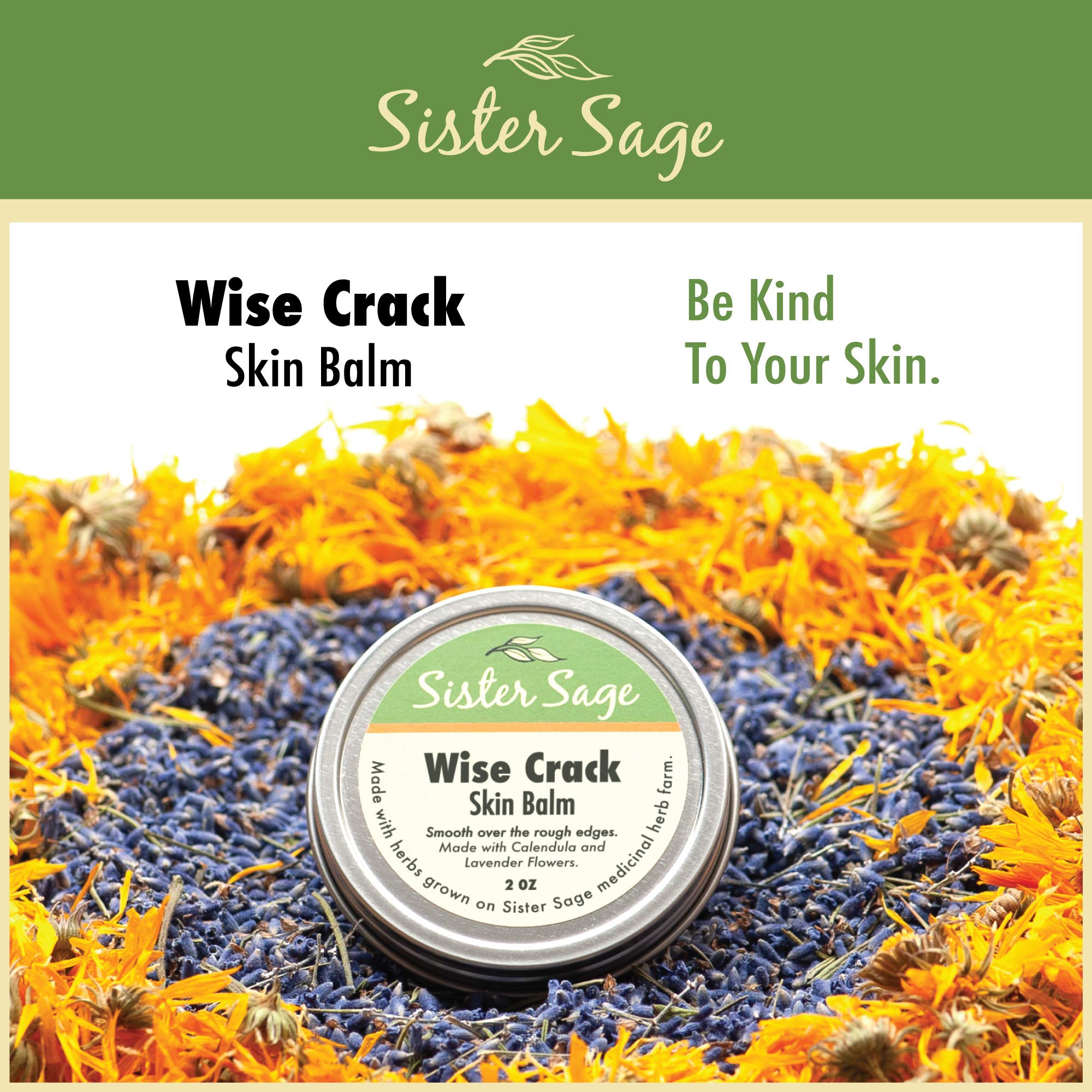 Wise Crack Skin Balm - 100% All Natural Hand Cream with Shea Butter for Dry, Cracked Skin (4 Oz) | Perfect for Winter Care, Gardening & Outdoor Activities