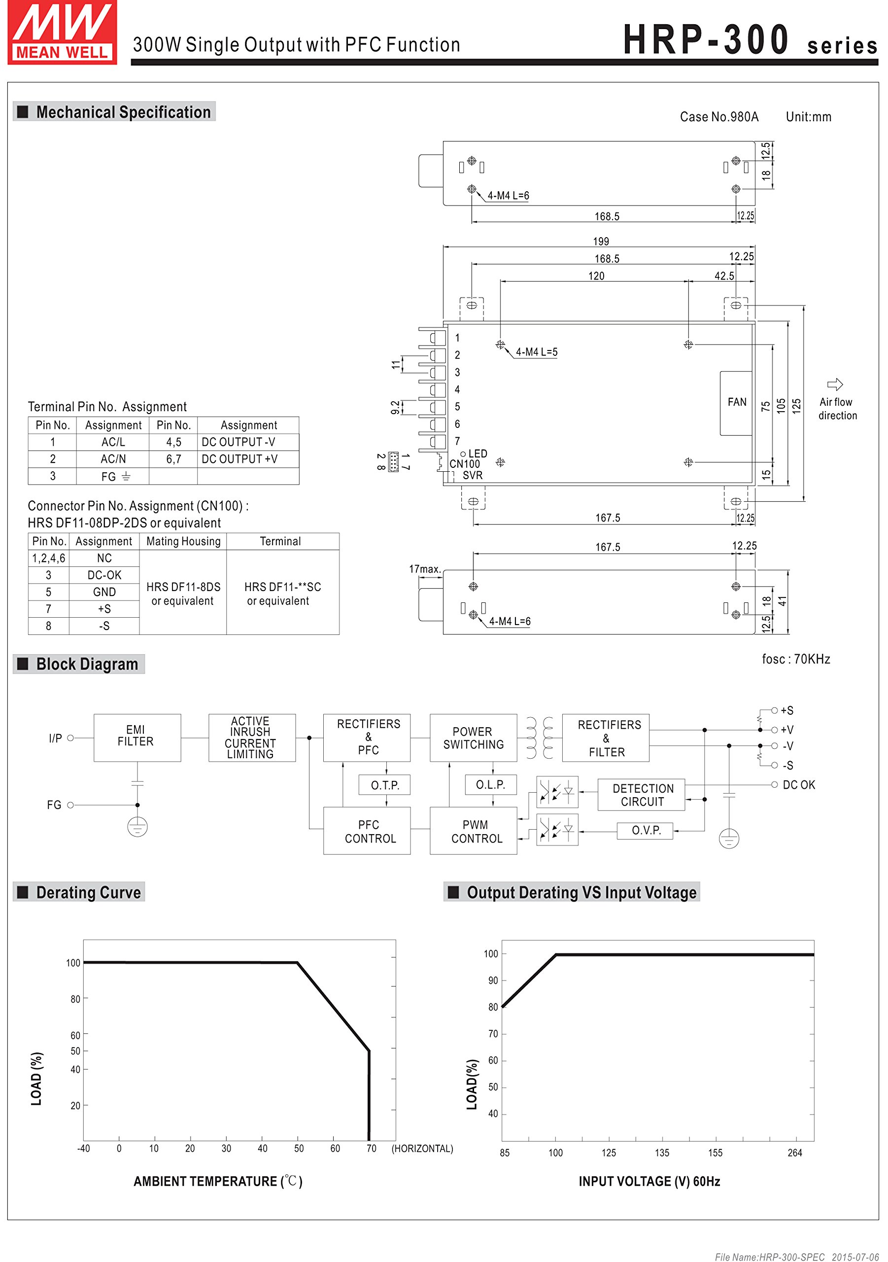 336W 48V 7A Linear & Switching Power Supply with PFC Function - Ideal for Industrial Equipment, LED Lighting, and Telecom Systems
