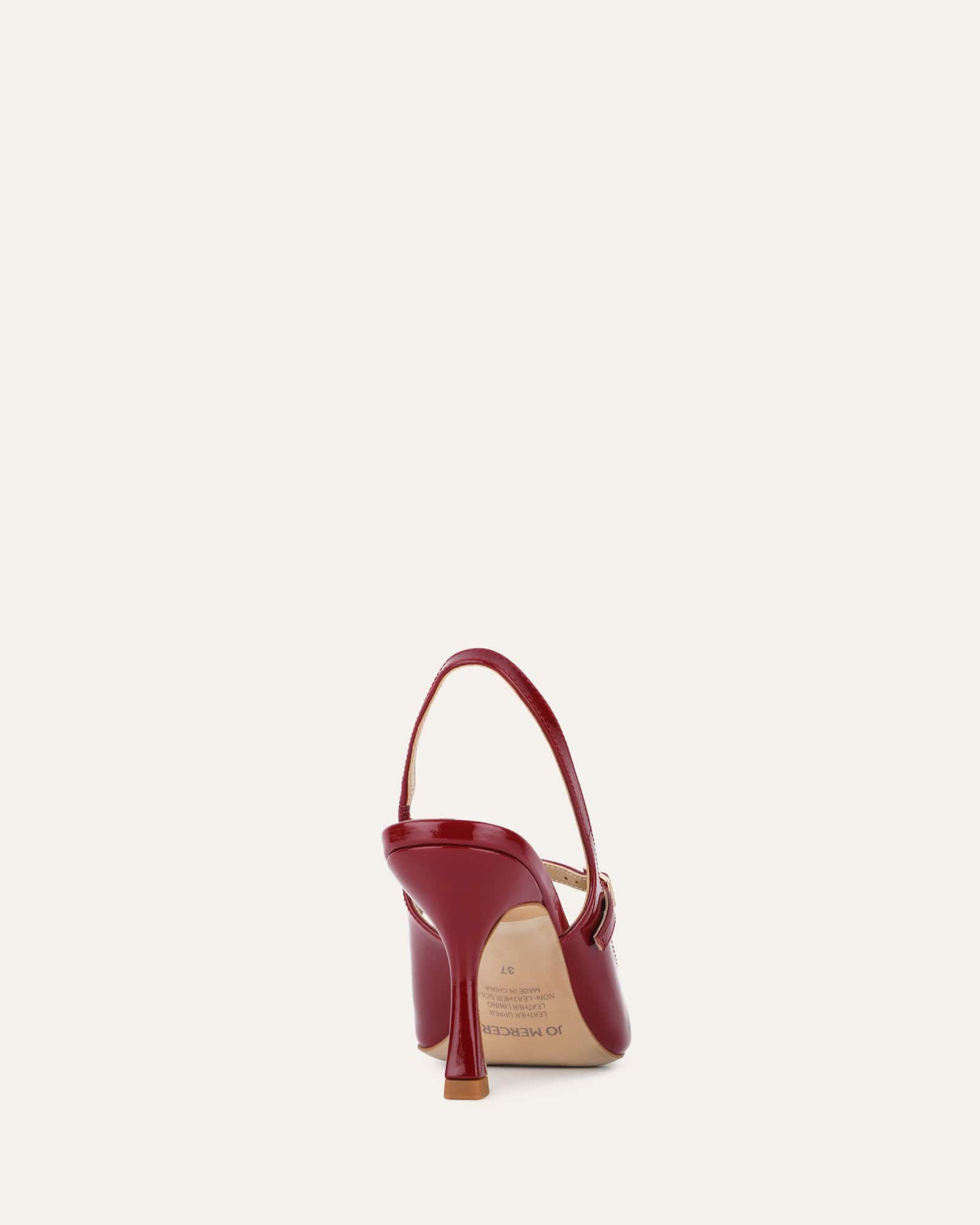 ARCHER Women's High Heels - Shiny Ruby Red Patent Leather Pumps for Party, Wedding & Evening Events