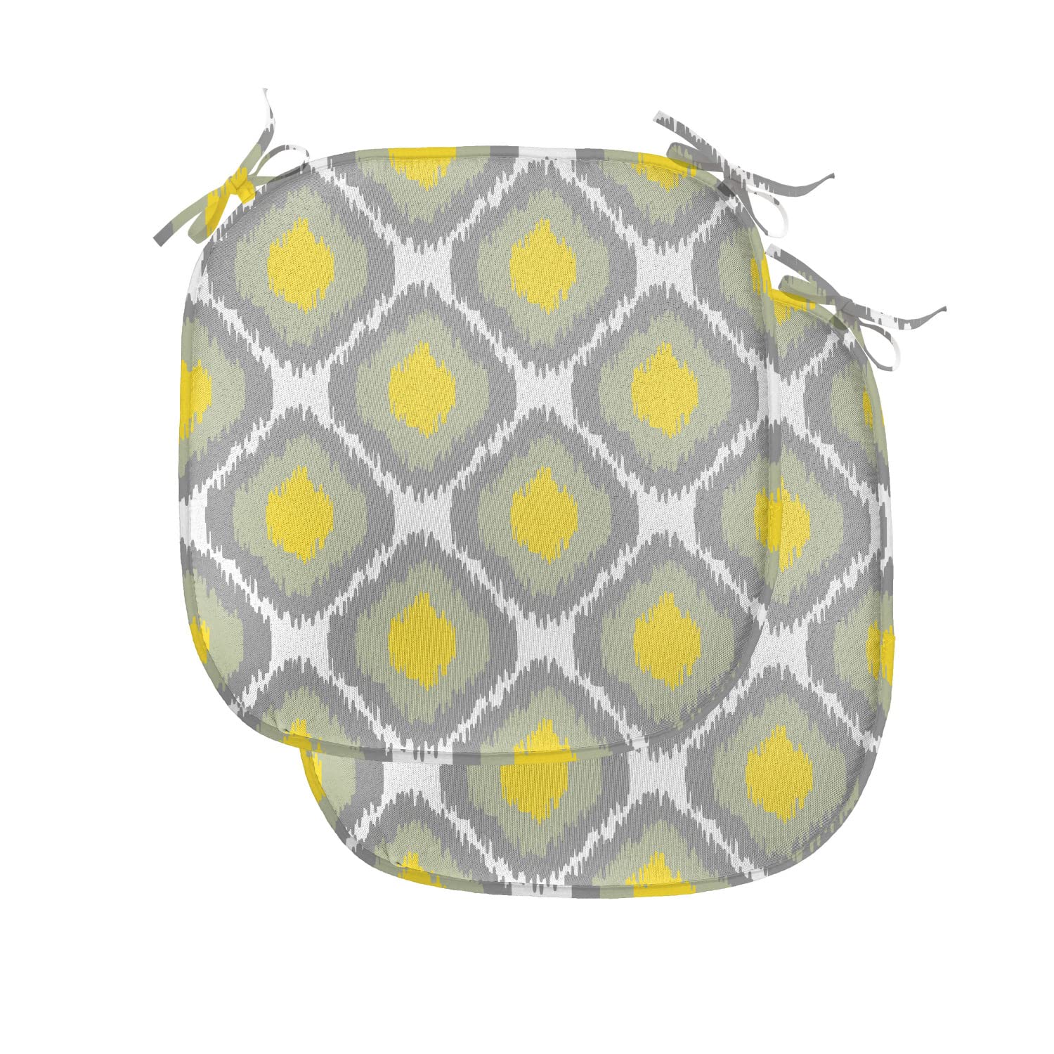 Ambesonne Ikat Chair Cushion Set of 2 - 16