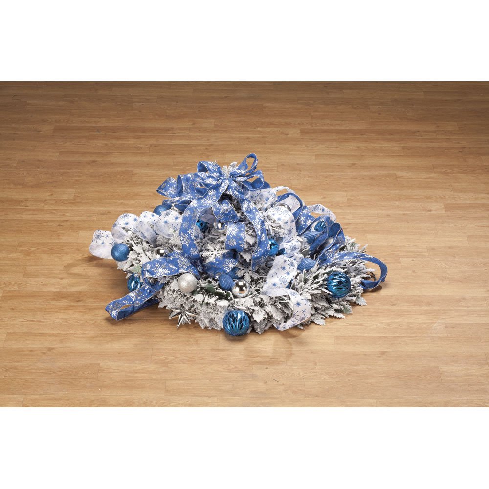6' Snow Frosted Winter Style Pull-Up Christmas Tree by Holiday PeakTM - Perfect for Home, Office & Holiday Decorations