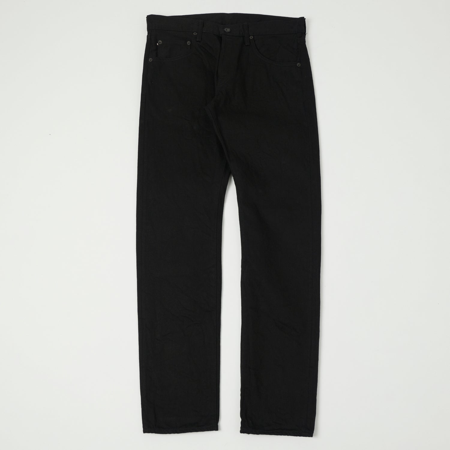 ONI 642 13BK 13oz Regular Tapered Black Jeans for Men - Premium One Wash Denim Pants - Perfect for Casual Wear, Work & Everyday Outfits