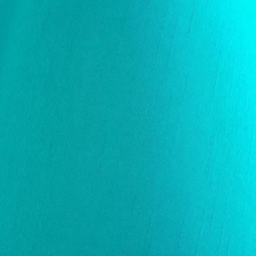 Teal-Natural faux silk