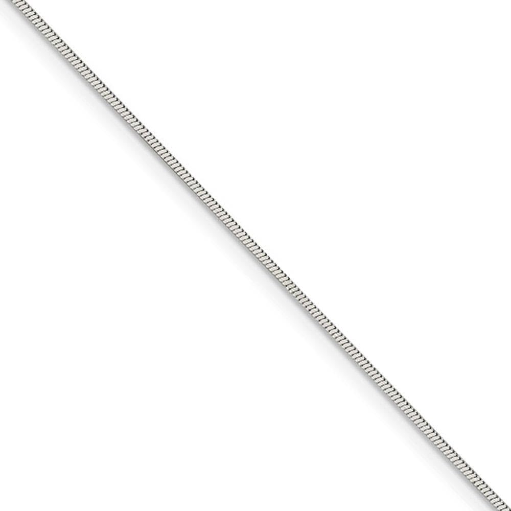 Sterling Silver Snake Chain Necklace 0.8mm - Elegant Gift for Women