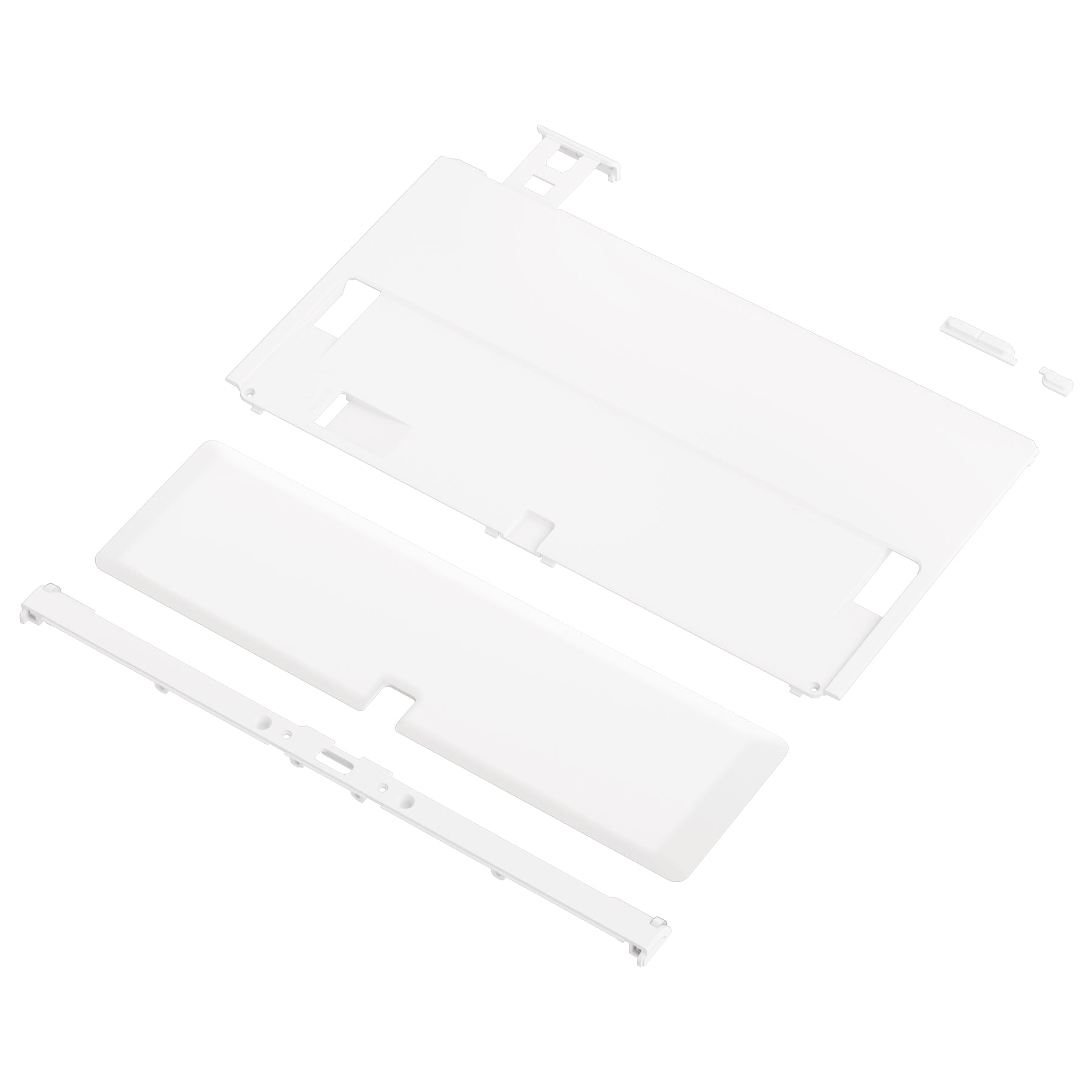 eXtremeRate White Replacement Back Plate Shell Case with Kickstand for Nintendo Switch OLED - DIY Housing Cover (Console & Joycon Not Included) | Perfect for Customization, Protection & Enhanced Gaming Experience