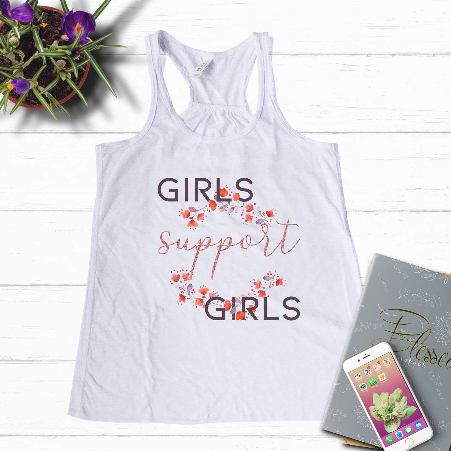 NanyCrafts Women's Racerback Tank Top - Comfortable Workout Shirt for Yoga, Running & Gym - Supportive Athletic Wear for Ladies & Girls