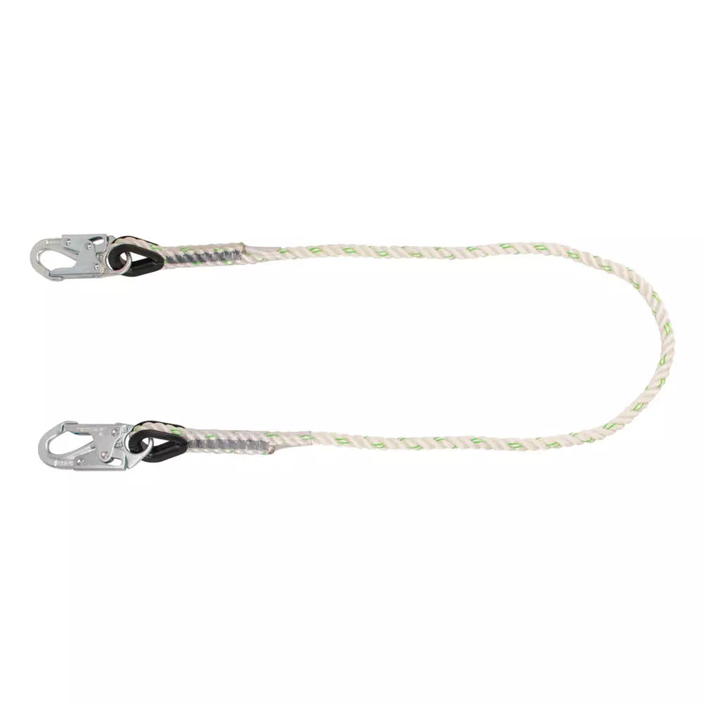 6 FT Safety Rope Lanyard with Adjustable Hook - Heavy Duty Fall Protection for Construction, Roofing & Climbing - OSHA Compliant Work at Height Safety Gear