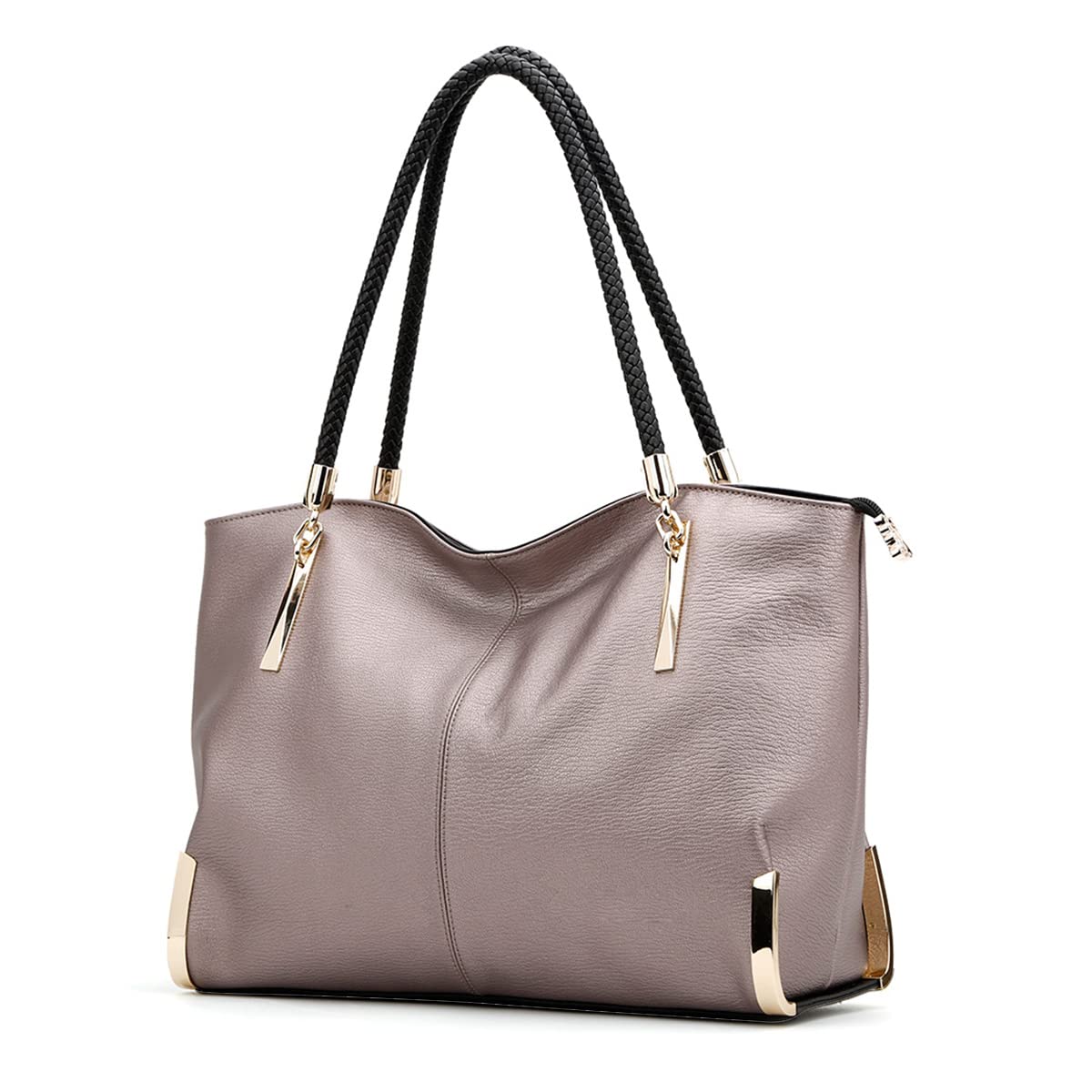 FOXLOVER Large Capacity Tote Bag for Women - Fashionable Top Handle Shoulder Purse with Minimalist Design | Perfect for Work, Travel & Everyday Use