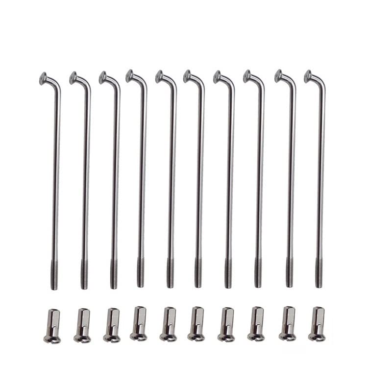 **40 Pcs 12G 304 Stainless Steel E-Bike Spokes (2.6mm Diameter) - Custom Length for Electric & Regular Bicycles - Perfect for Repair & Upgrades**    *(Use Case: Ideal for replacing broken spokes, upgrading bike wheels, or customizing e-bike builds for durability and performance.)*