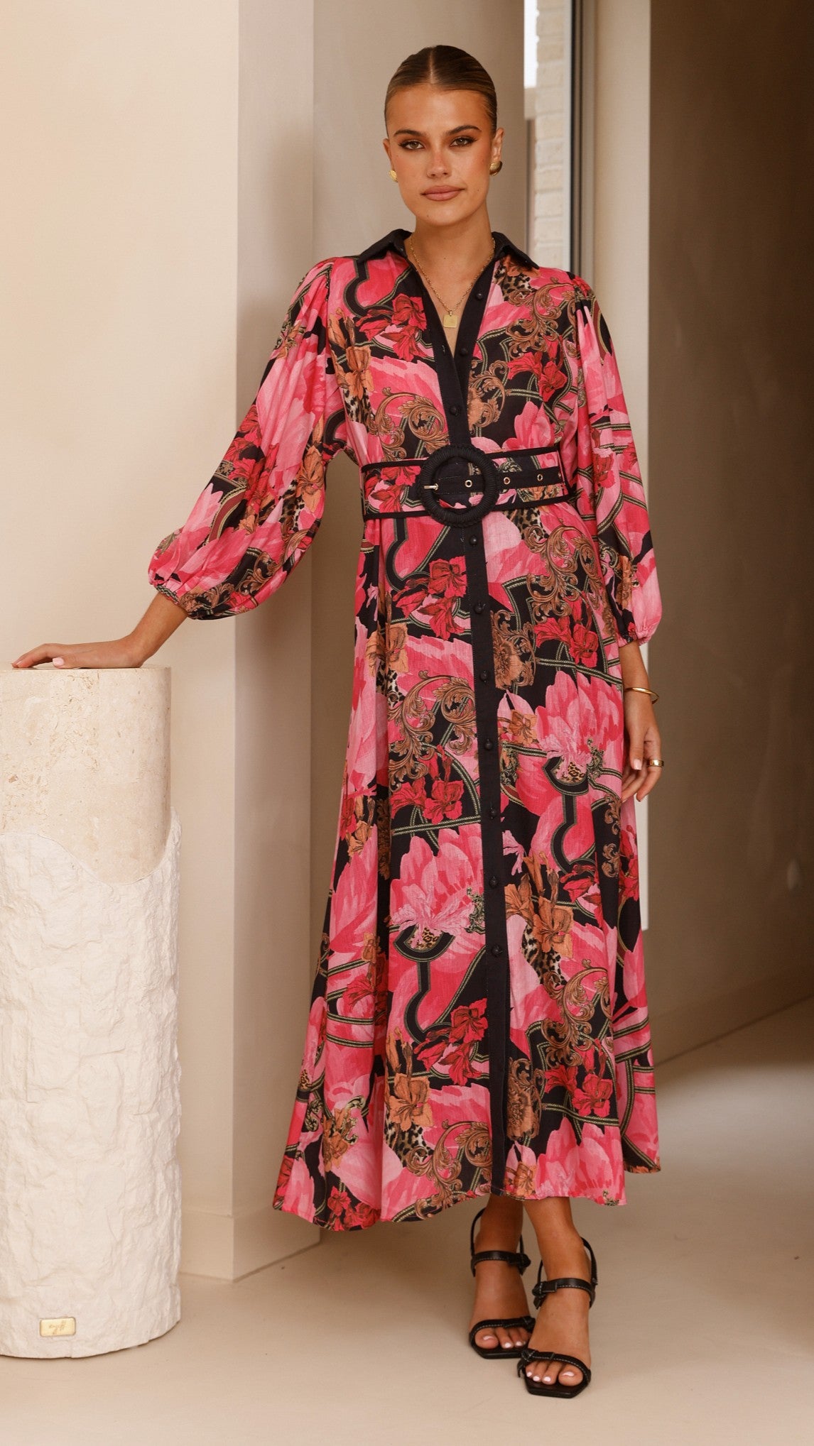 Lucinda Maxi Dress in Pink - Elegant Flowy Long Dress for Women | Perfect for Summer, Beach, Weddings & Special Occasions