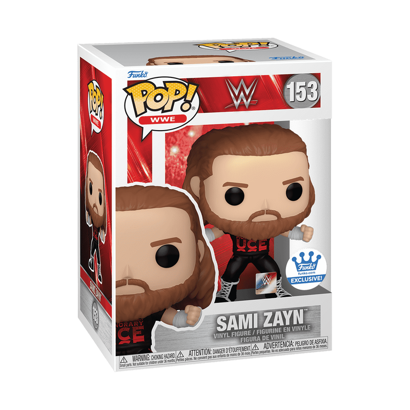 WWE Sami Zayn Funko Pop! Vinyl Figure - Collectible Wrestling Action Toy for WWE Fans & Collectors - Perfect for Display, Gifts, and WWE Memorabilia Collections