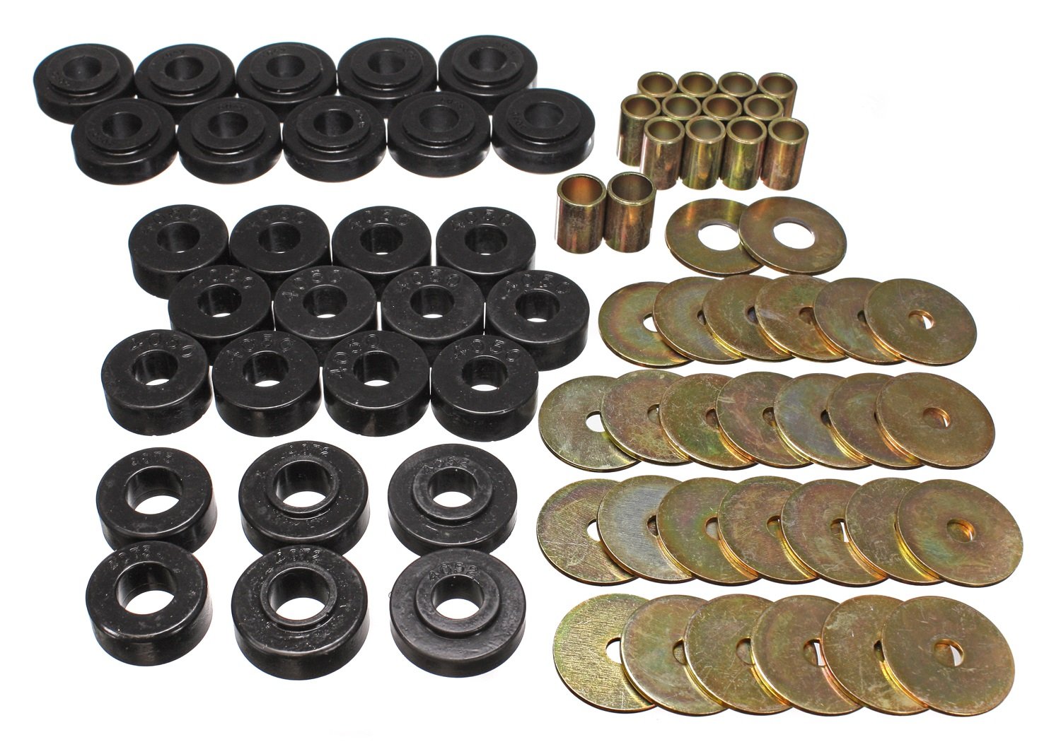 Energy Suspension 3.4111G Body Mount Set for GM Trucks & SUVs - Durable Rubber Replacement Bushings for Smooth Ride & Vibration Reduction - Perfect for Off-Roading, Towing & Daily Driving