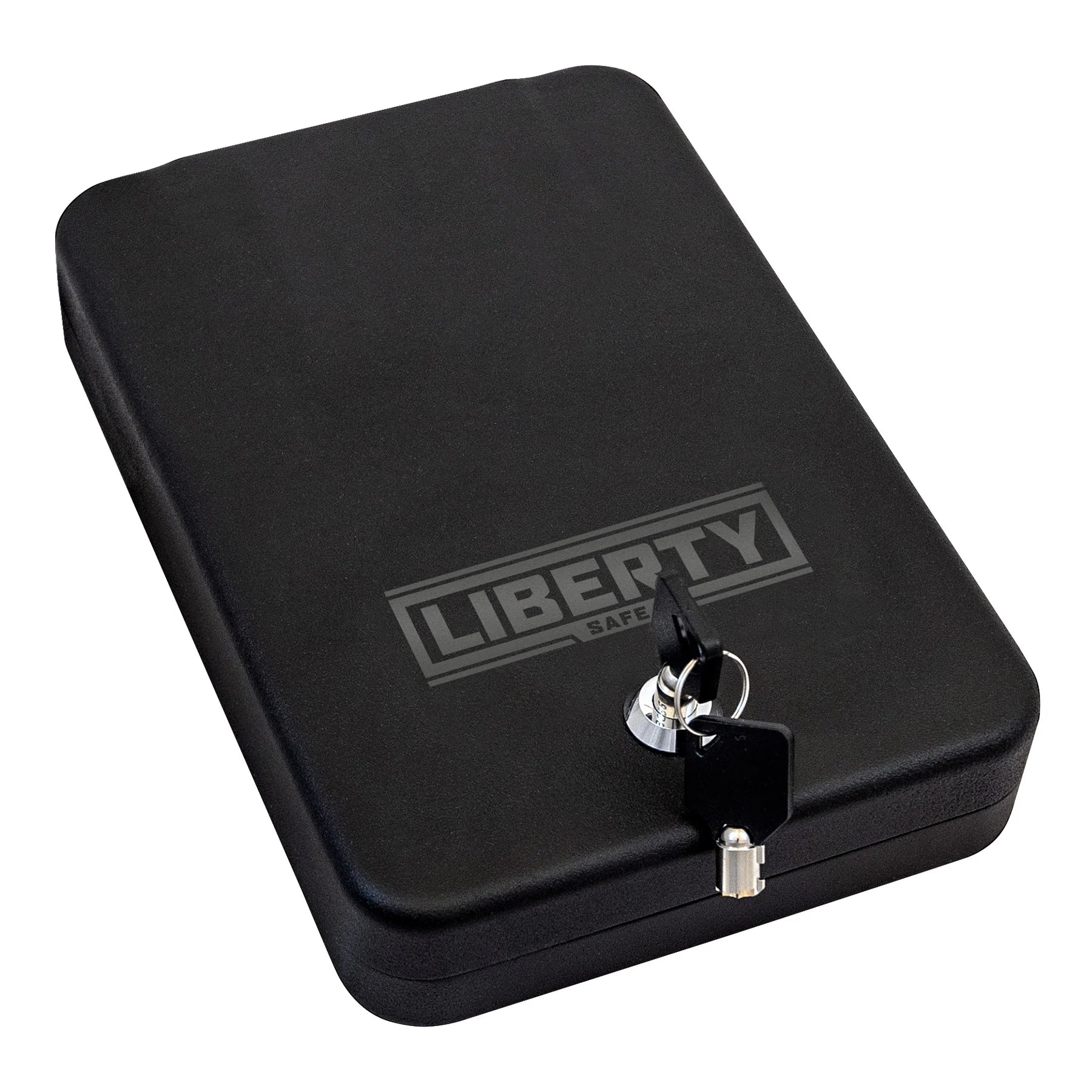 Liberty HDV 50 Key Lock Portable Handgun Safe - Secure Pistol Storage for Home, Car & Travel - Compact Gun Safe for Pistols, Revolvers & Valuables - Ideal for Nightstand, Vehicle & Personal Protection
