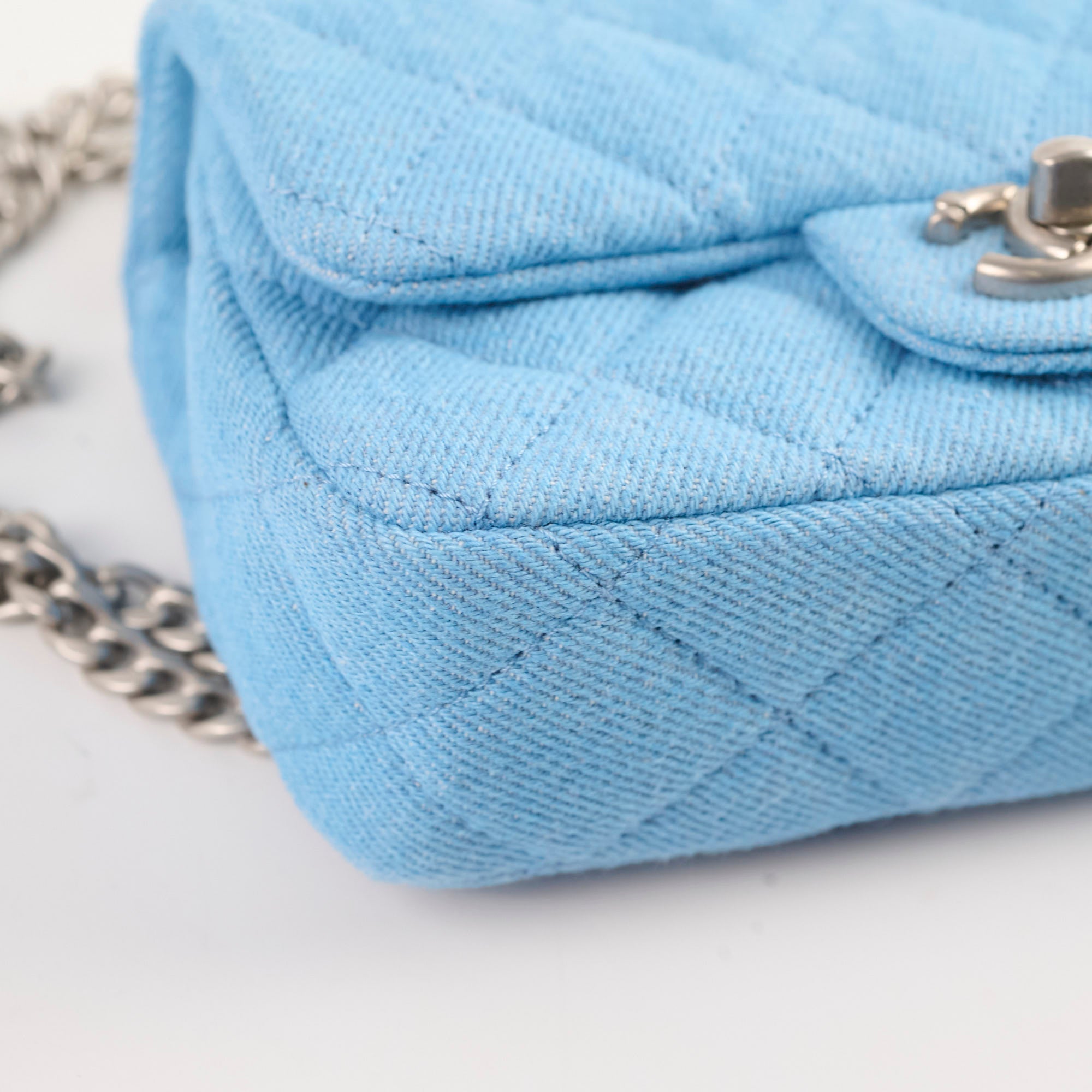 Chanel 2024 Seasonal Denim Rectangular Blue Handbag - Luxury Designer Tote for Women, Perfect for Work, Travel & Everyday Use