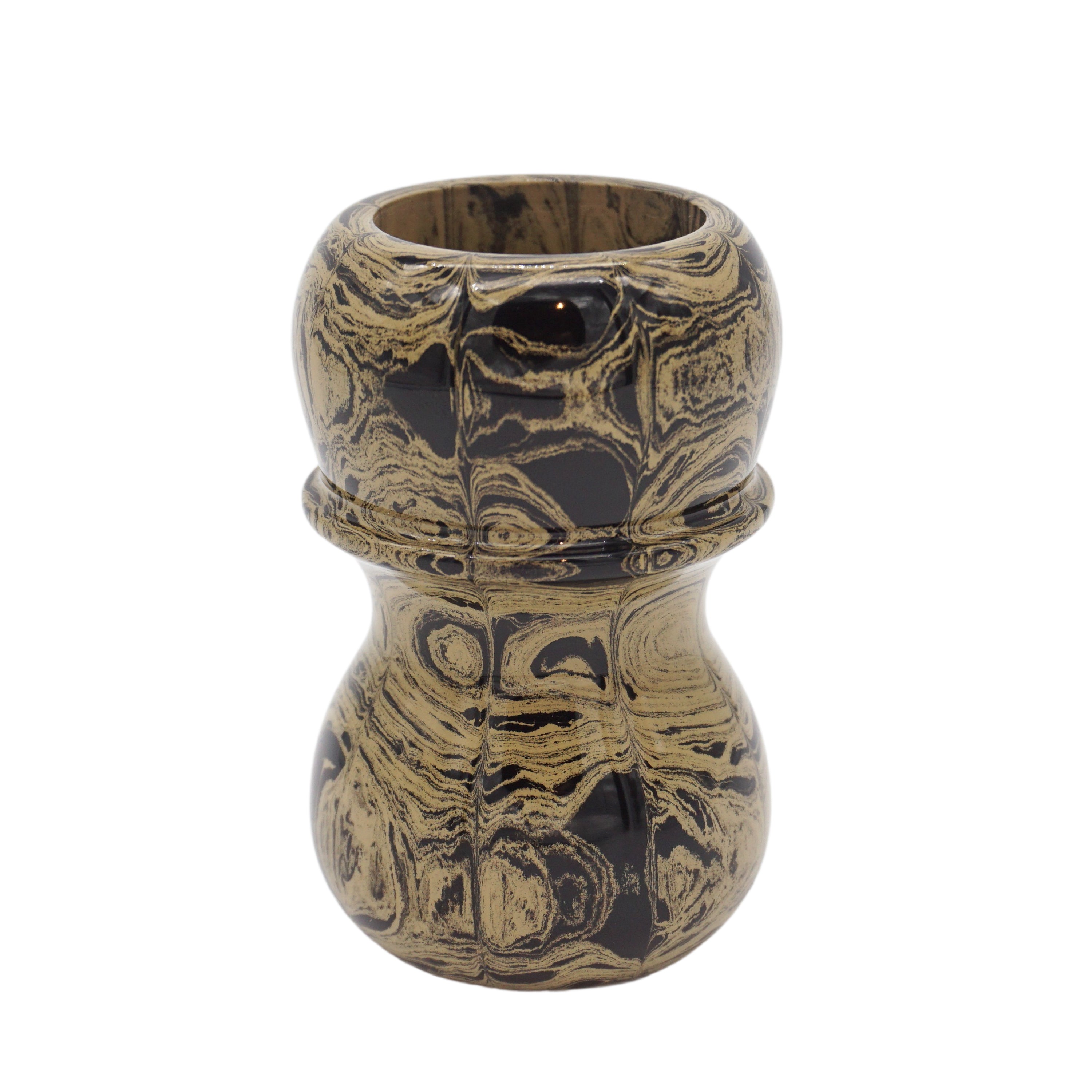 Premium Sand Ebonite Handcrafted Shaving Brush Handle - Fits 24mm & 26mm Knots - Perfect for Wet Shaving & Luxury Grooming Rituals