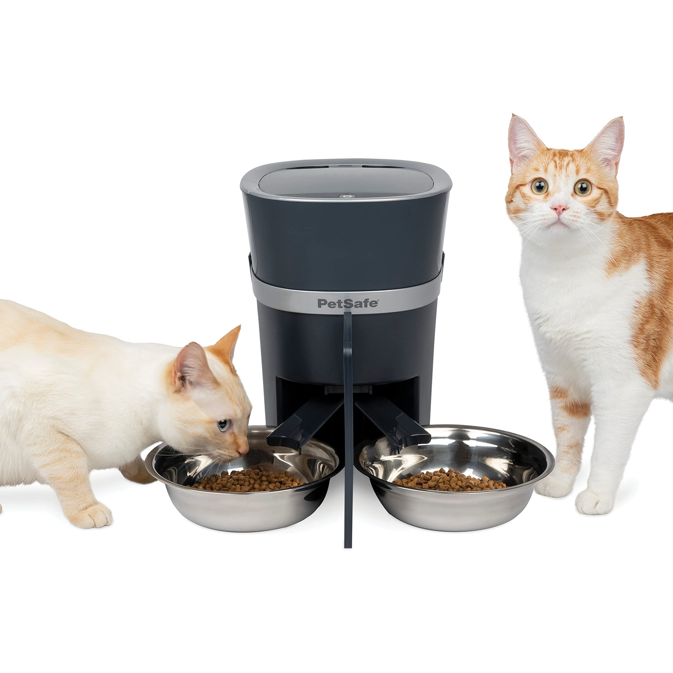 PetSafe Smart Feed Automatic Pet Feeder for Cats & Dogs - WiFi & App Controlled Programmable Food Dispenser with 2-Pet Meal Splitter - Customize Feeding Schedule - Works with Alexa - Perfect for Multi-Pet Homes & Busy Pet Owners