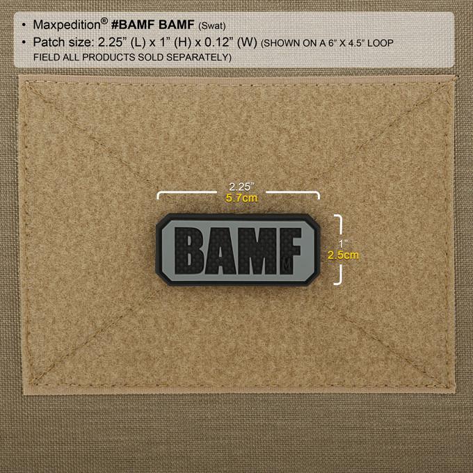 BAMF Morale Patch - Tactical Military Velcro Patch for Morale Boosting - Perfect for Hats, Vests, Backpacks & Tactical Gear