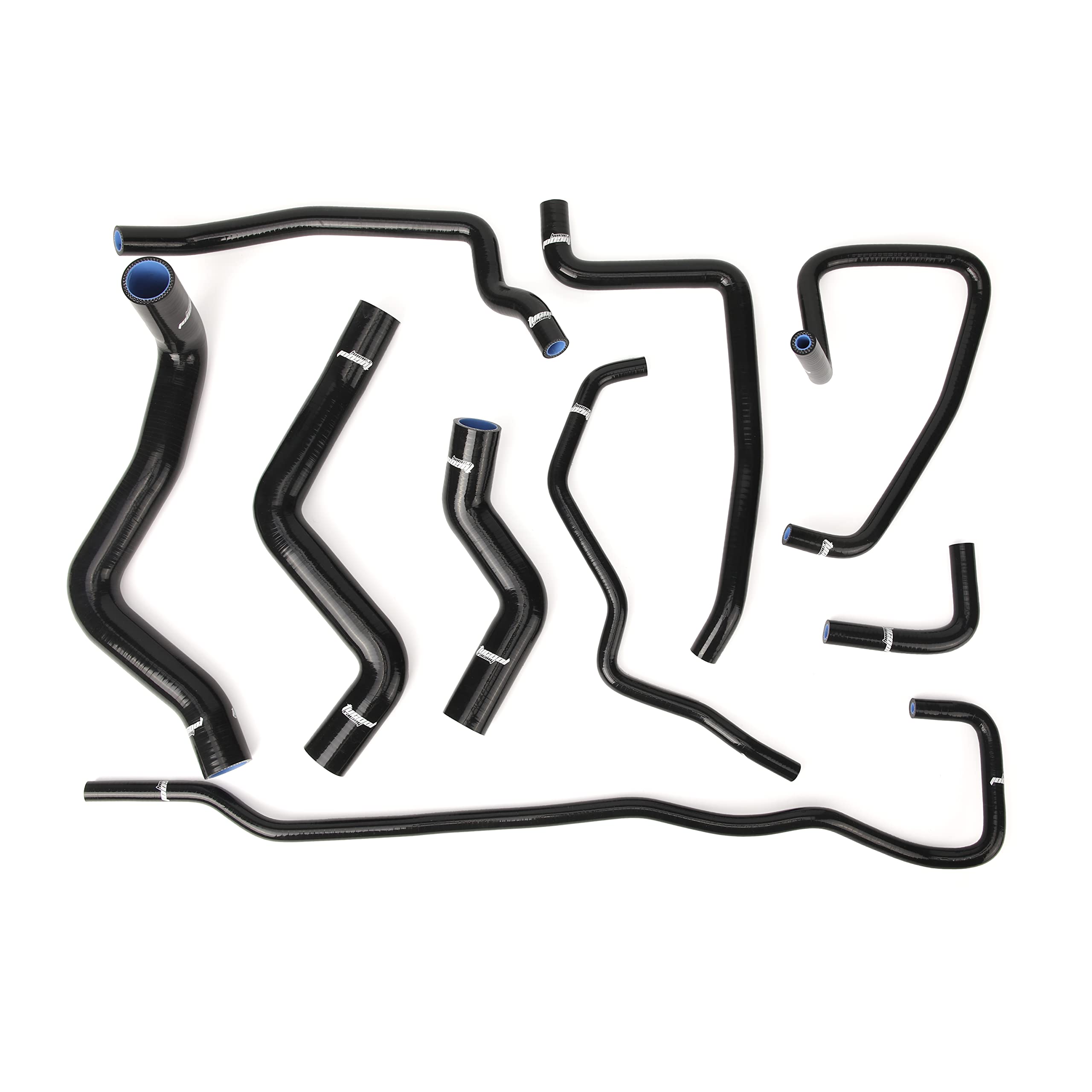 Tucool Racing Silicone Radiator Coolant Heater Hose Kit for Mazda RX8 RX-8 SE3P 13B-MSP - 9pc Black Performance Upgrade - Perfect for Engine Cooling System Replacement & Racing Modifications