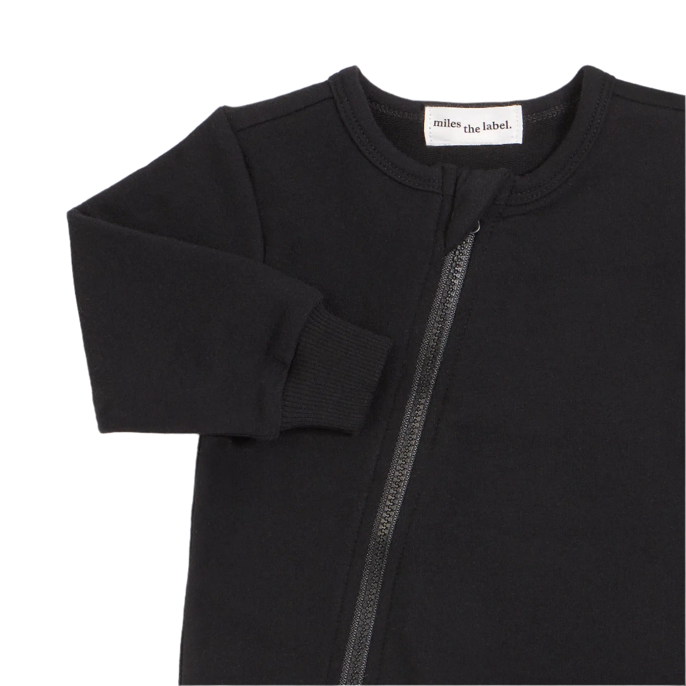 Organic Cotton Zip-Up Playsuit for Babies & Toddlers - Soft & Comfortable Black Jumpsuit - Perfect for Playtime, Daycare & Outdoor Adventures