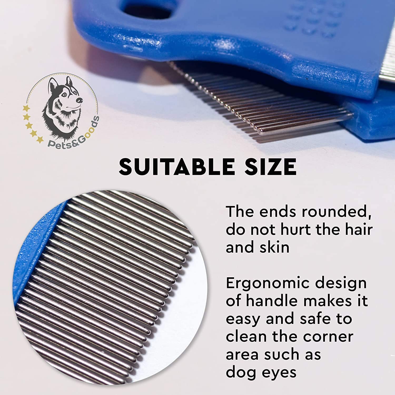 MAPPERZ Stainless Steel Lice Comb with Metal Teeth - Professional Nit & Egg Remover for Head Lice Treatment - Perfect for Home, School & Travel Use