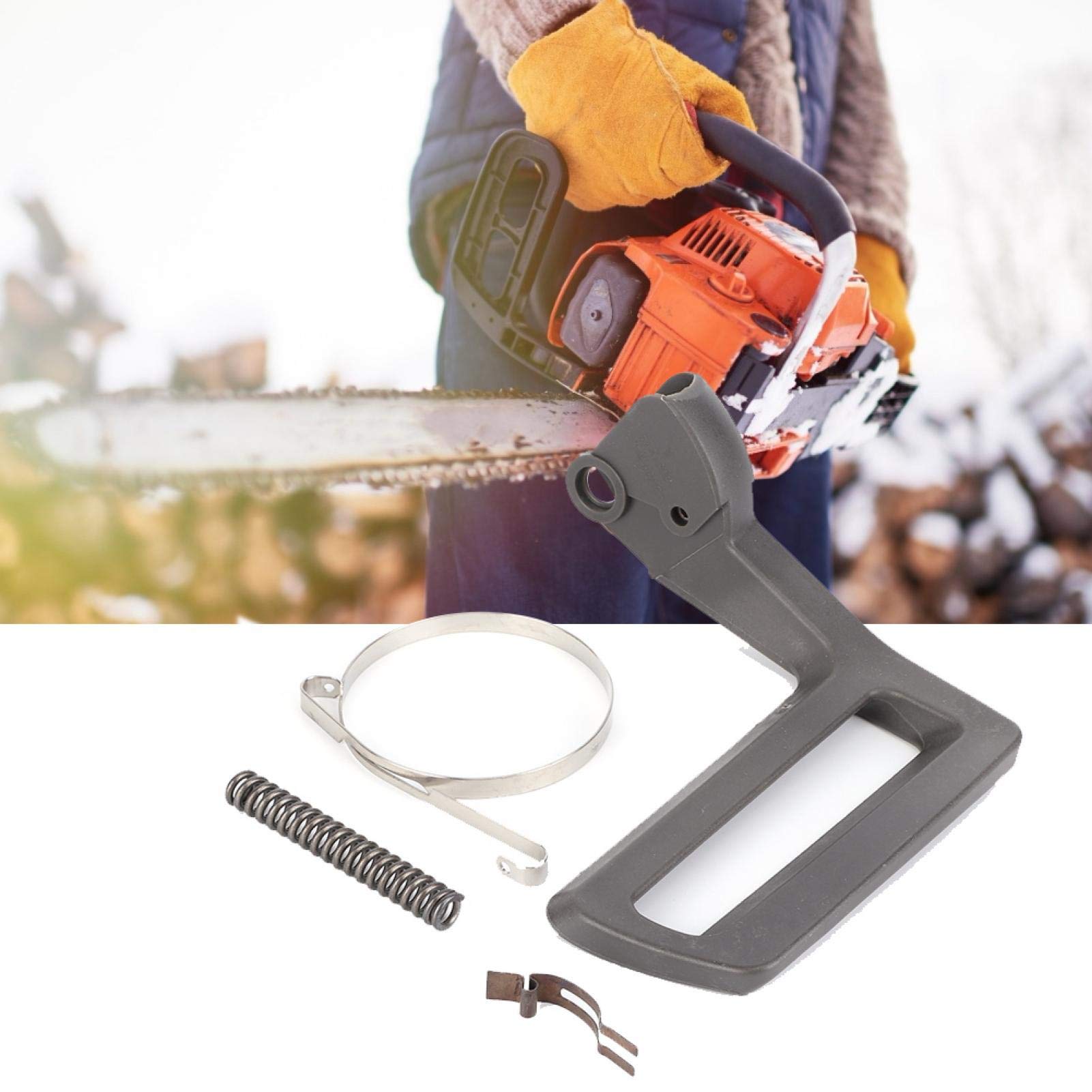 **Heavy-Duty Chain Brake Band & Handle for Chainsaw - Easy Installation, Wear-Resistant Garden Tool - Perfect for Tree Trimming, Wood Cutting & Landscaping**