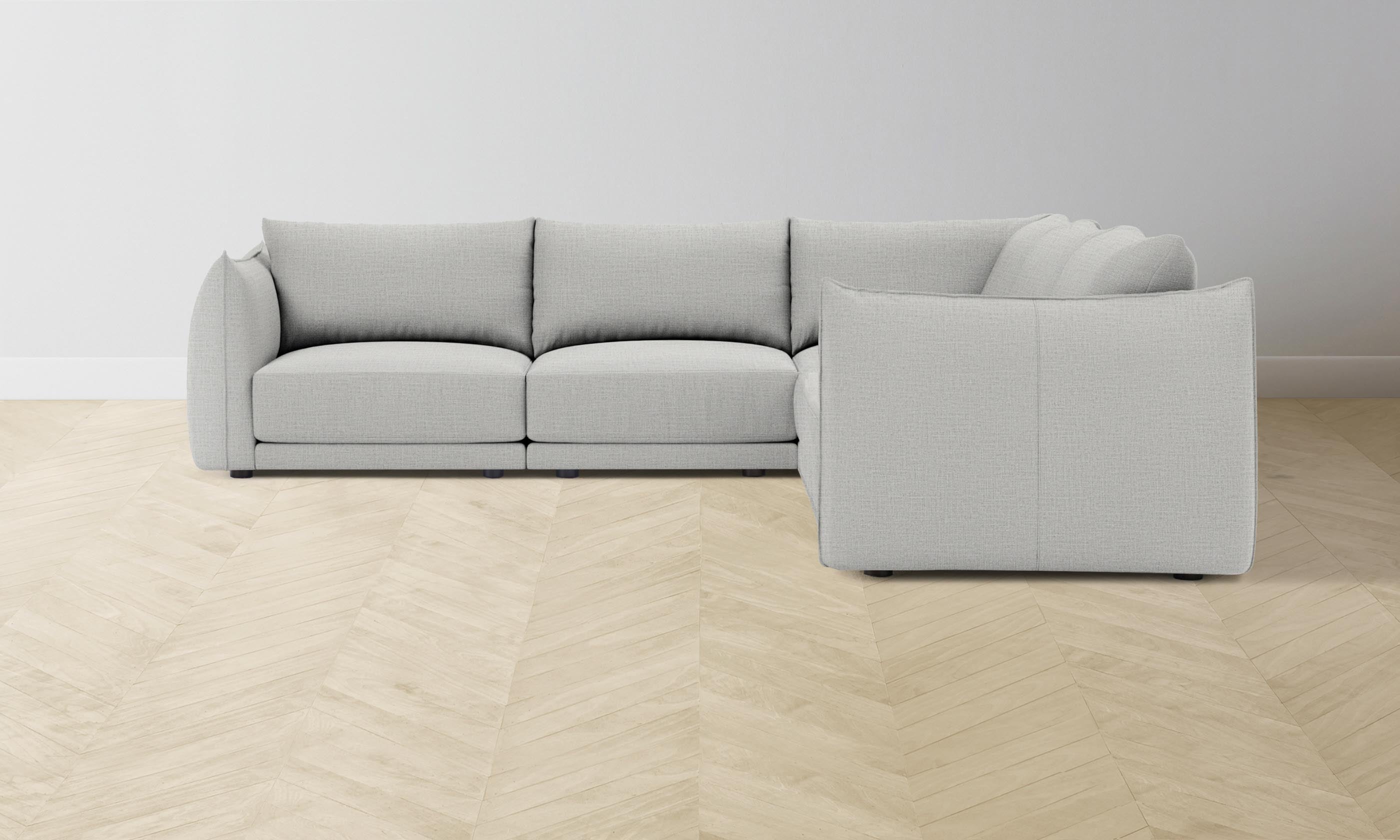 Jones Modular Sectional Sofa - Performance Woven Chenille Fabric with Steel Frame | Perfect for Living Room, Family Room & Home Theater