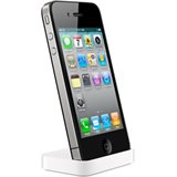 Apple iPhone 4S & iPhone 4 Charging Dock Station - Premium Charger with Speaker for Home, Office & Travel Use