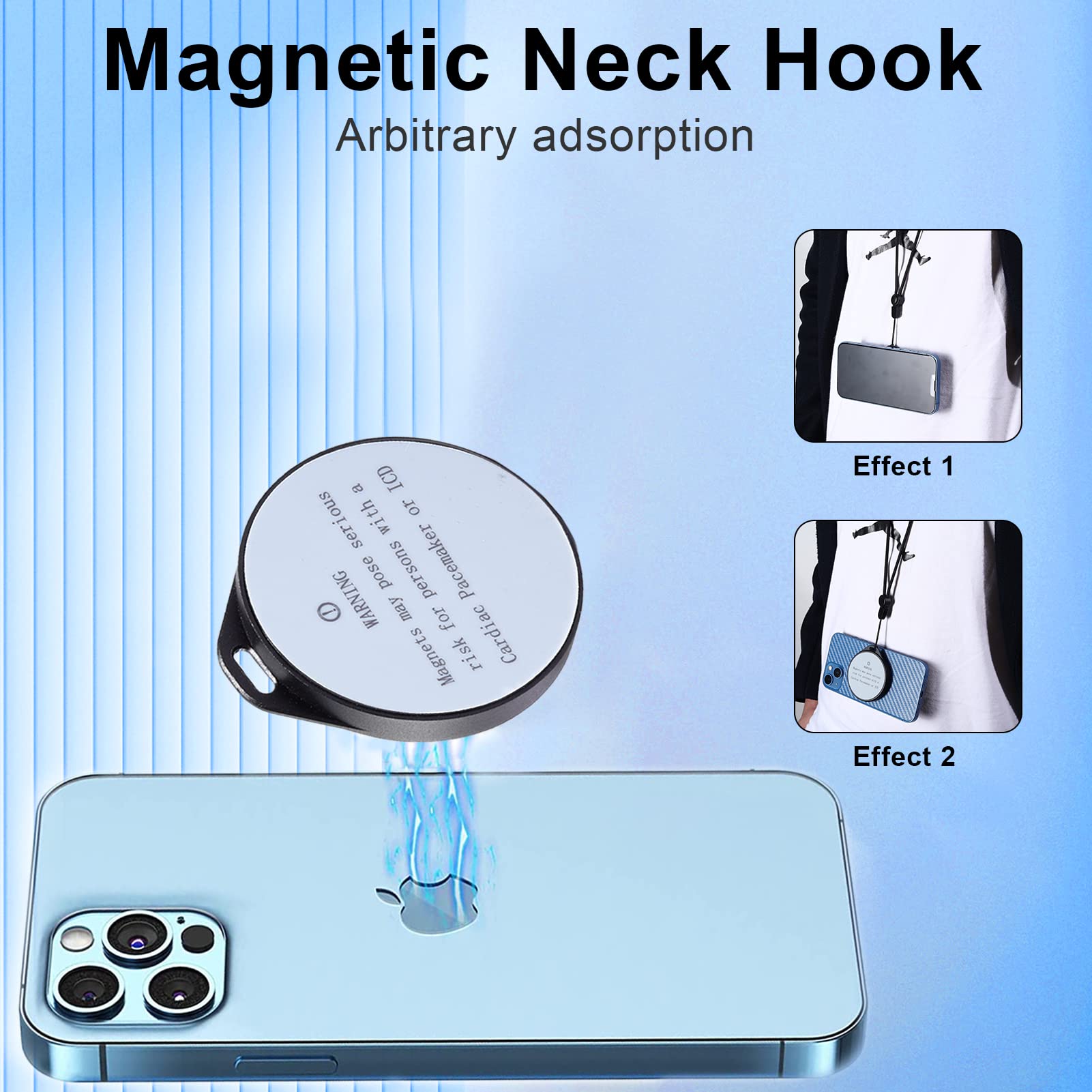 Magnetic Phone Holder for iPhone 12/13/14 Series - Dual Adjustable Mount with MagSafe Compatibility for Cases & Accessories | Perfect for Car, Desk & Home Use