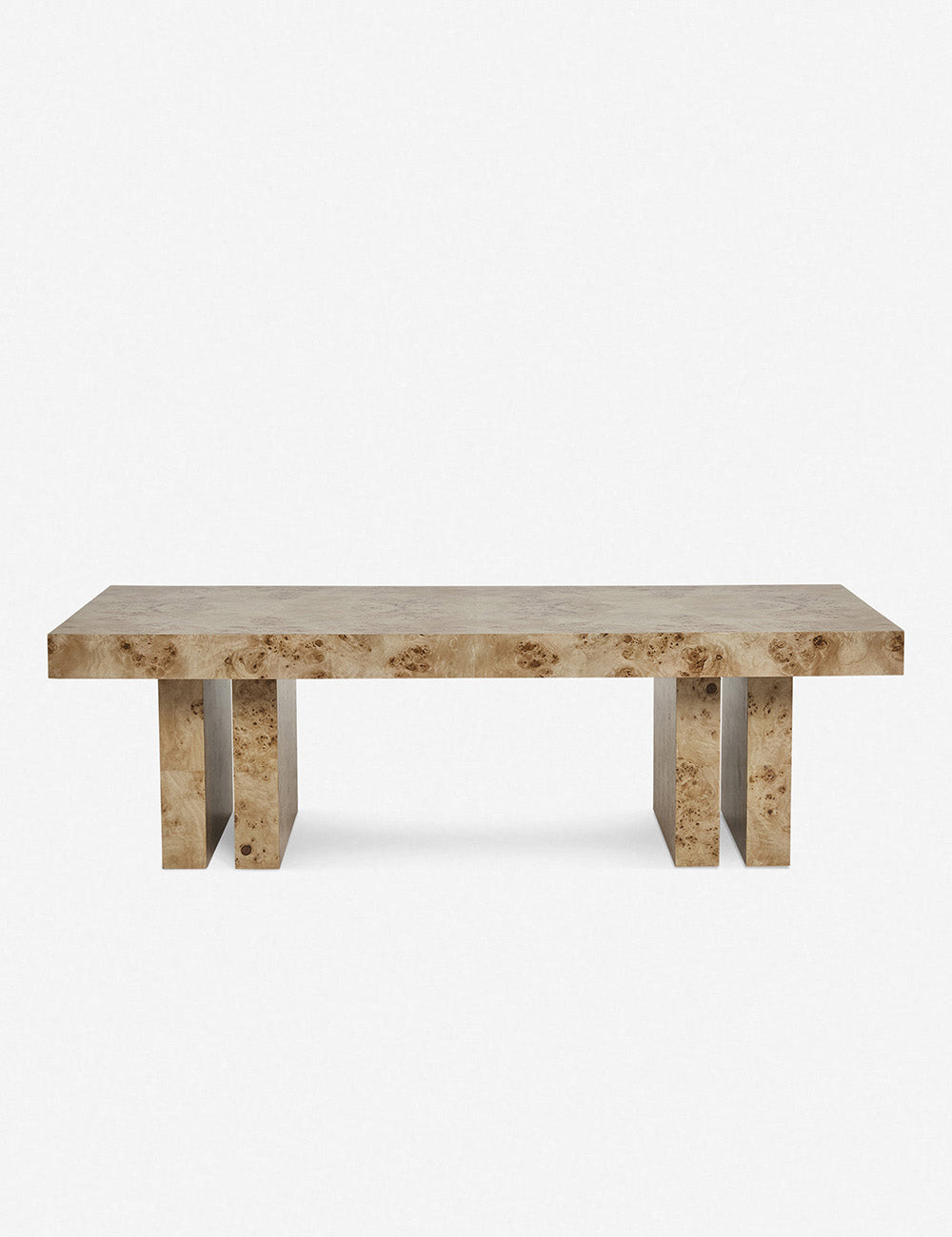 Modern Brisa Burl Wood Coffee Table - Natural Wood Grain Accent Table for Living Room, Perfect for Home Decor & Entertaining Guests