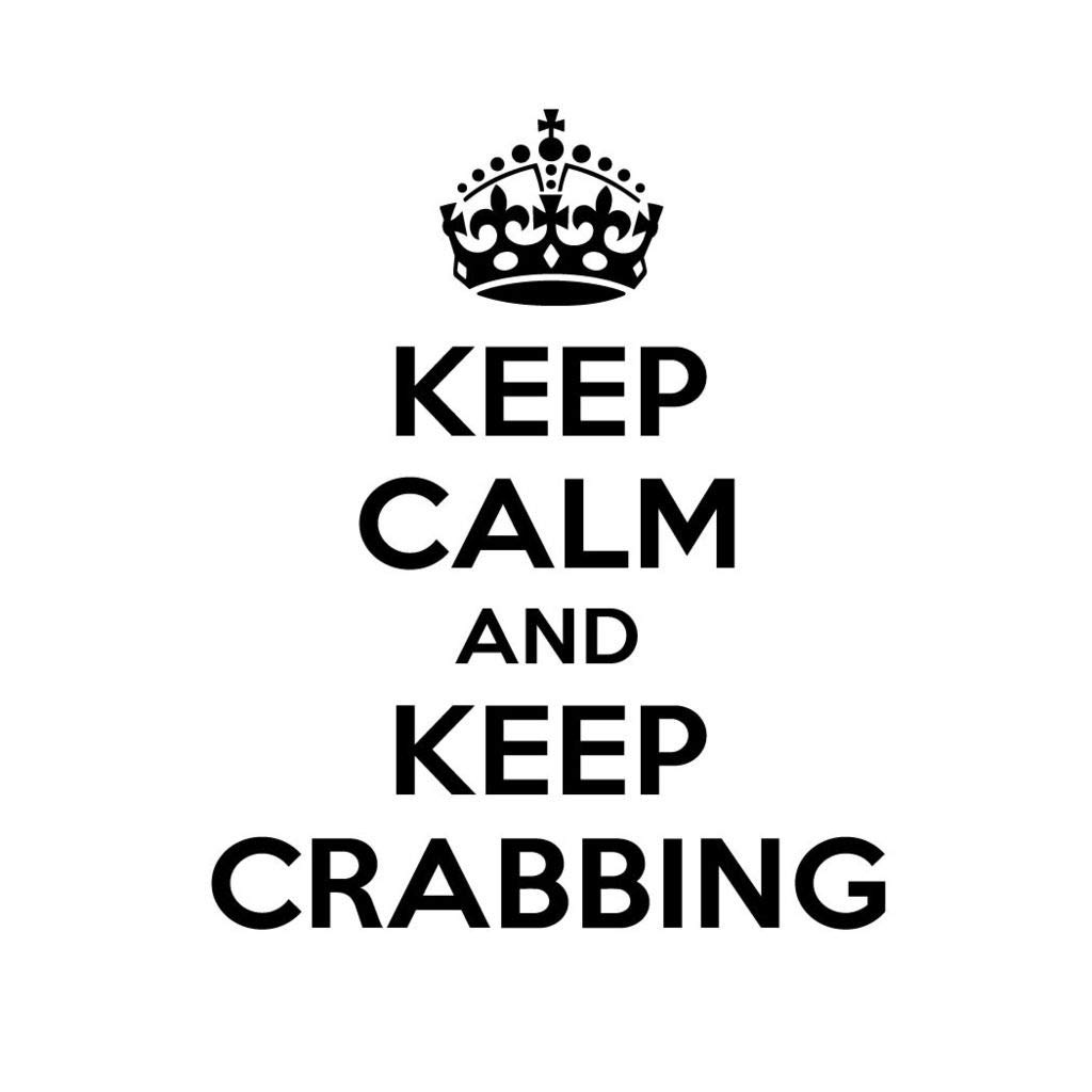 Keep Calm and Keep Crabbing Vinyl Decal - Funny Car & Laptop Sticker for Windows, Walls, and Personal Items - Perfect for Crab Lovers and Beach Decor
