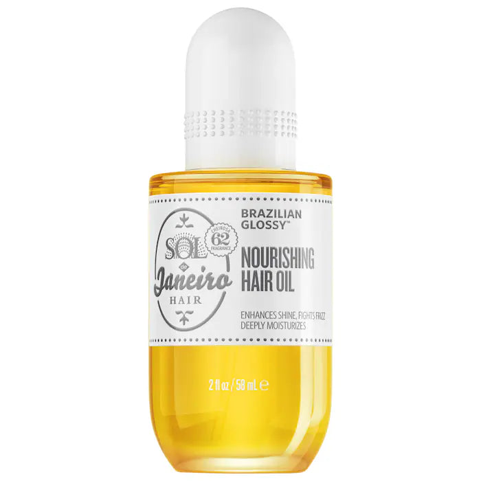 Brazilian Glossy™ Nourishing Anti-Frizz Hair Oil by Sol de Janeiro – Smooth, Shine & Hydration for All Hair Types – Perfect for Daily Use, Styling & Heat Protection
