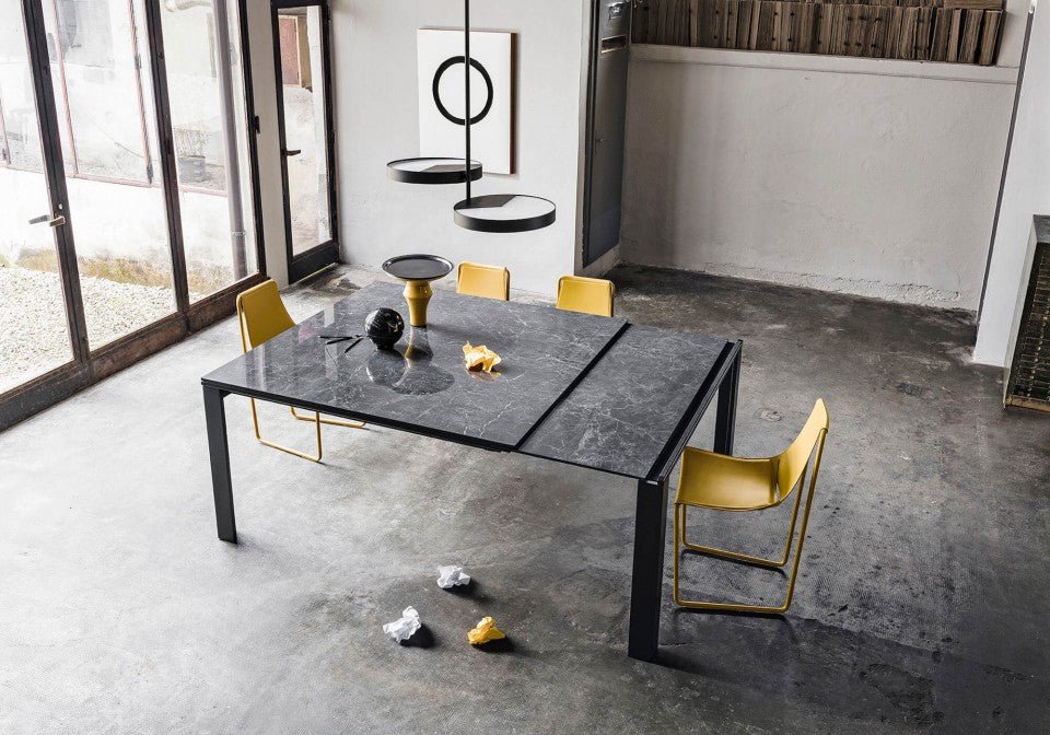 Midj Marcopolo Extendable Dining Table - Expandable Wooden Table for 6-10 People - Perfect for Family Dinners & Entertaining Guests