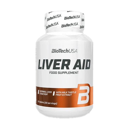 BioTechUSA Liver Aid Supplement - 60 Tablets for Liver Detox & Support | Supports Healthy Liver Function for Active Lifestyles