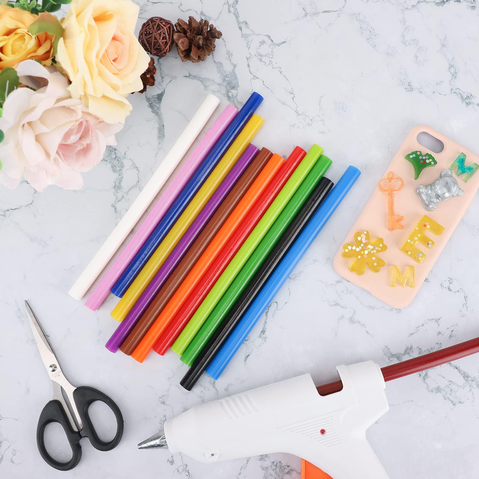 ENPOINT 36-Pack Colored Hot Glue Sticks - 8