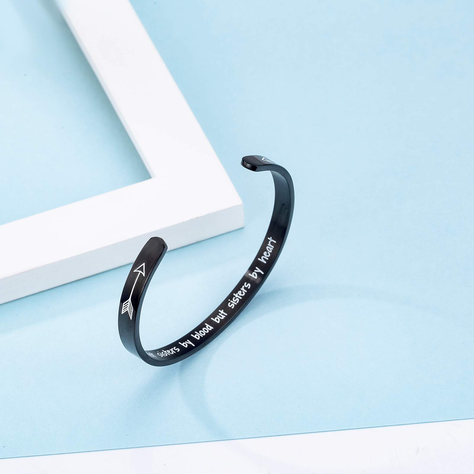 Stainless Steel Sister Bracelet - Best Friendship Jewelry Gift for Women, Best Friend Birthday Present - Perfect for Anniversaries, Graduation, Valentine's Day & Special Occasions