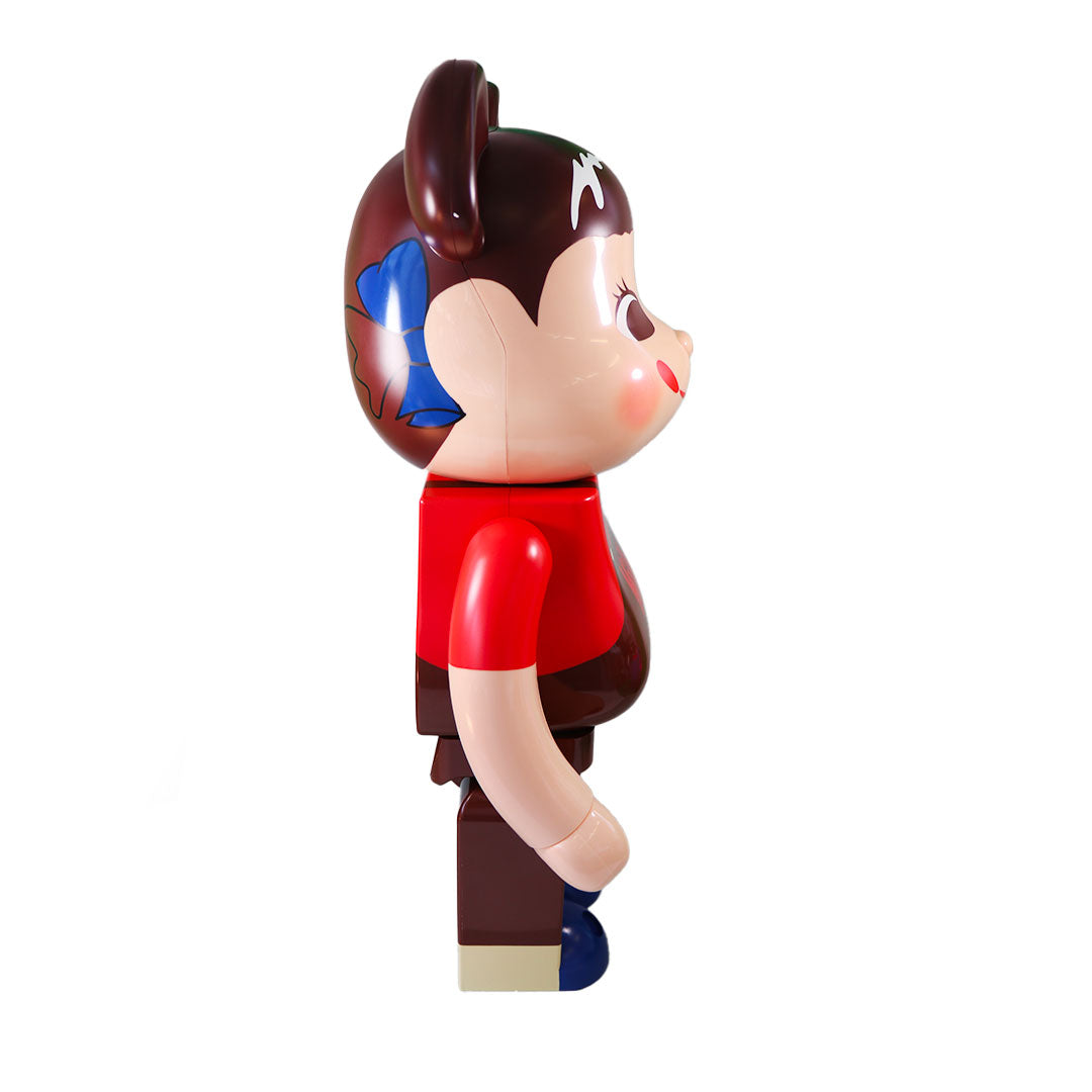 1000% Bearbrick Pekochan Chocolate Milky Collectible Figure - Limited Edition Vinyl Art Toy for Display & Home Decor